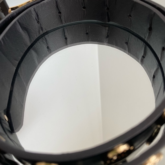 Supre gold studded black belt | S-M - Picture 4 of 8